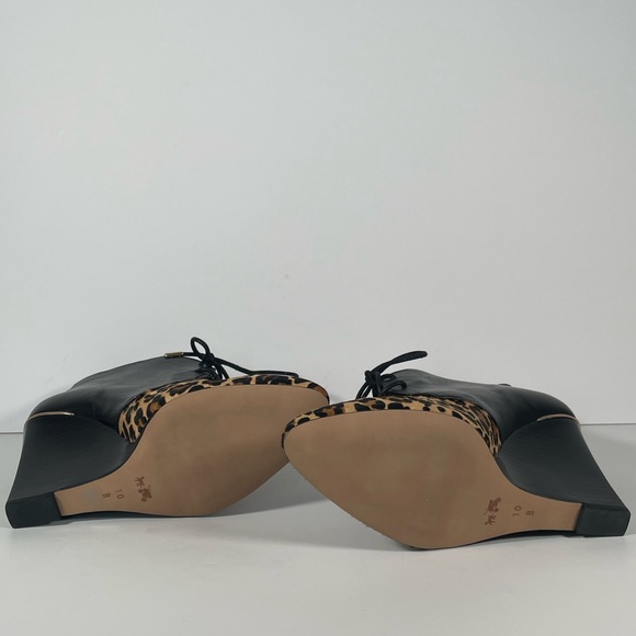 Coach cheetah booties with leather - size 10 - Picture 5 of 6